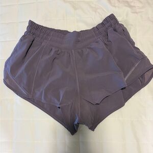 Lululemon Hotty Hot shorts 2.5" inseam, size 6, light purple